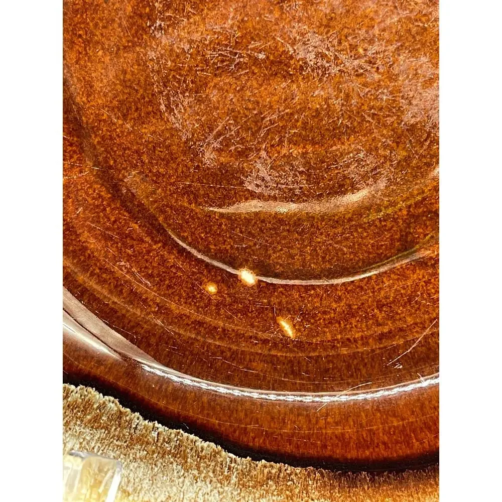 Vintage Pfaltzgraff Brown Drip Glaze Serving Bowl 8.5